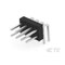 Te Connectivity Board Connector, 8 Contact(S), 2 Row(S), Male, Right Angle, 0.1 Inch Pitch, Solder Terminal, Black 5-103330-4 - alternate 1